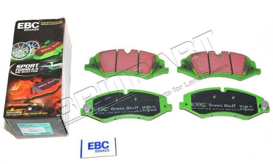 DA4838 - FRONT BRAKE PADS - EBC GREEN STUFF - CORRESPONDS TO LR051626 - FOR DISCOVERY 4, RANGE ROVER SPORT 2009-2013 AND L405