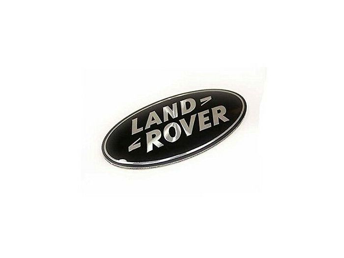 DAG500160 - SUPERCHARGED OVAL BADGE - BLACK  SILVER (FOR USE ON GRILLE OF VEHICLES - NOT FACTORY FITTED DISCOVERY 4) - GENUINE LAND ROVER