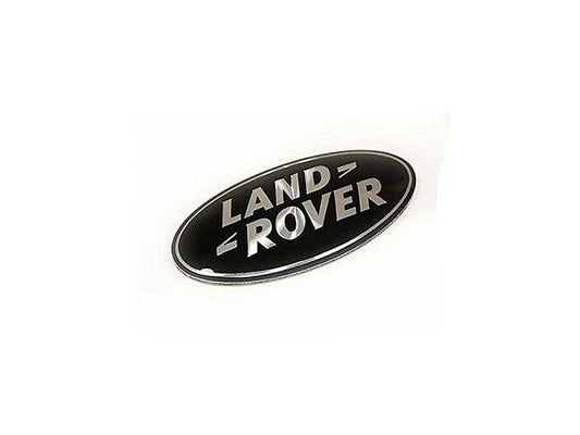DAG500160 - SUPERCHARGED OVAL BADGE - BLACK  SILVER (FOR USE ON GRILLE OF VEHICLES - NOT FACTORY FITTED DISCOVERY 4) - GENUINE LAND ROVER