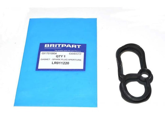 LR011220 - RIGHT SIDE SPARK PLUG GASKET FOR CYLINDER HEAD COVER ON 3.0 V6 AND 5.0 V8 PETROL - RANGE ROVER L322 & L405, RANGE ROVER SPORT, VELAR AND DISCOVERY 4 & 5