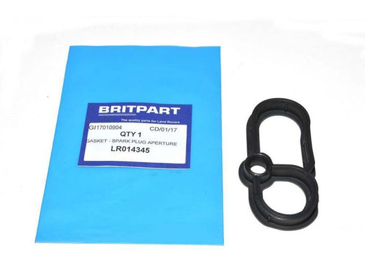 LR014345 - LEFT SIDE SPARK PLUG GASKET FOR CYLINDER HEAD COVER ON 3.0 V6 AND 5.0 V8 PETROL - RANGE ROVER L322 & L405, RANGE ROVER SPORT, VELAR AND DISCOVERY 4 & 5