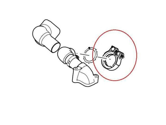 LR023143 - CLAMP FOR HOSE FROM EGR TO EXHAUST MANIFOLD ON 4.4 TDV8 - RANGE ROVER L322, L405 AND RANGE ROVER SPORT L494