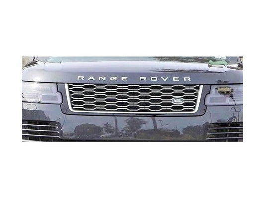 LR098080 - RANGE ROVER L405 GRILLE IN BLACK AND SILVER - FITS FACELIFT FROM 2018 ONWARDS - GENUINE LAND ROVER