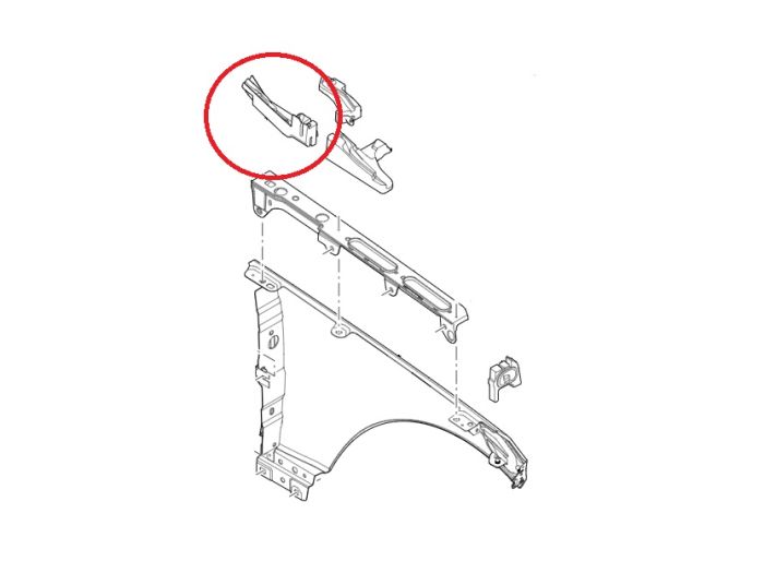 LR115141 - LEFT HAND BONNET / HOOD INSULATOR - REAR OF ENGINE - RANGE ROVER L405 AND RANGE ROVER SPORT L494 - GENUINE LAND ROVER PRODUCT