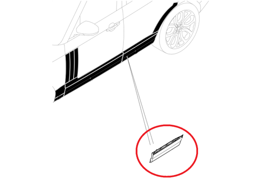 LR125983 - REAR LH LOWER DOOR MOULDING - PRIMER - RANGE ROVER L405 - GENUINE LAND ROVER