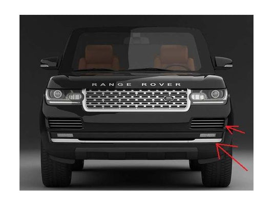 VPLGB0122 - RANGE ROVER L405 EXTERIOR STYLING - FRONT BUMPER TRIM AND VENTS IN DARK ATLAS - THREE PIECE KIT - GENUINE LAND ROVER